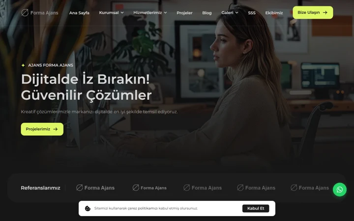 Dijital ajans web sitesi tasarımı
